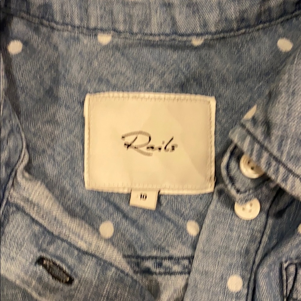 Rails tie front button down - Picture 2 of 4